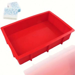 Moule manuel personnalisé grand format carré pour glaçons, biscuits, gelées et poudings avec logo OEM/ODM - Product Image 1