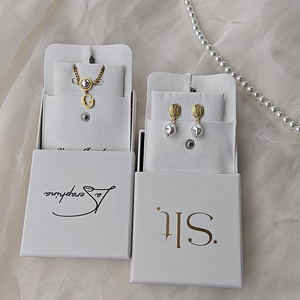 High Quality Custom Logo Luxury <b>Envelope</b> Earring Pouch Microfiber Water Resistant <b>Gift</b> Jewelry Packaging Bags - Product Image 6
