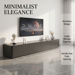 Meuble TV contemporain en bois massif de qualité FAS, multifonctionnel, écologique, durable, pour salon, chambre, école - Product Image 1