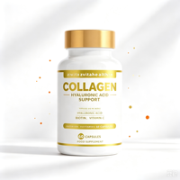 Capsules de collagène beauté marque privée pour l'éclat de la peau, le soutien des cheveux et des ongles avec biotine, vitamine C et acide hyaluronique pour adultes
