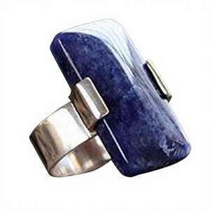 Best Selling Quality Natural Charoite 925 Sterling Silver Handmade <b>Ring</b> Jewelry Wholesale Factory Price - Product Image 1
