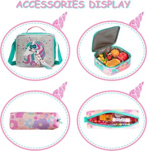 Vente en gros Sac <span class=keywords><strong>à</strong></span> dos d'école dessin animé Sac <span class=keywords><strong>à</strong></span> dos pour enfants agneau <span class=keywords><strong>licorne</strong></span> Sac d'école 3 en 1 pour enfants avec sac <span class=keywords><strong>à</strong></span> lunch pour filles - Product Image 5