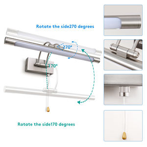 ไฟติดผนังนิกเกิลขัดเงาสวยงามมีสไตล์ติดผนังในร่มสำหรับการส่องสว่างงานศิลปะ - Product Image 2