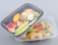 Vente directe usine – Contenants alimentaires jetables en plastique PP écologiques de qualité alimentaire pour sushis, nouilles, repas, restaurants et fêtes