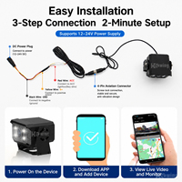 Caméra de camion 4G GPS antivol avec alerte de localisation, vision nocturne 1080P, IP67, sentinelle de stationnement pour fourgon logistique et véhicule commercial