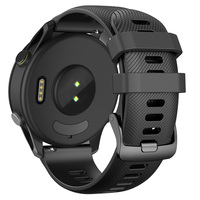 Eraysun 22mm Tali Jam Tangan Resmi Quick Fit Mewah yang Dapat Disesuaikan dari Karet Lembut untuk Pengganti Jam Tangan Pintar Garmin Forerunner 255