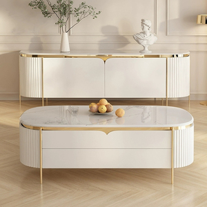 Luce di lusso <span class=keywords><strong>moderno</strong></span> supporto TV <span class=keywords><strong>tavolino</strong></span> portaoggetti Combo allungabile in legno Rock piastra <span class=keywords><strong>da</strong></span> tè per <span class=keywords><strong>soggiorno</strong></span> cottura - Product Image 1