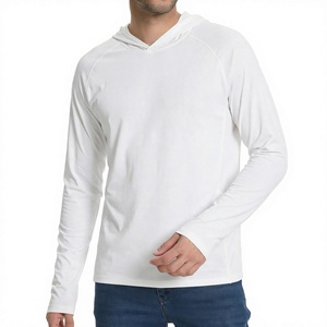 Camiseta de Manga Larga con Capucha y Protección Solar UPF 50+ Ligera para Hombre, Estilo Raglán, Informal, para Pesca - Product Image 4