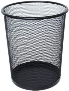 Cubo de basura de papel redondo de malla, cesta de papel, cubos de basura de malla, Metal redondo de malla de cubo de basura, alambre de Metal, hierro forjado, cocina Wi - Product Image 2
