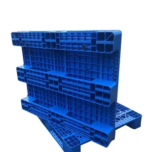 Manufacturer High Quality 3 Runners HDPE Single Faced Logistics Plastic Pallet For Port Transfer