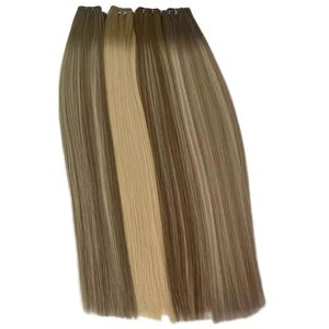ผมต่อ Genius Weft แท้ 100% เกรดเวอร์จิ้น แบบ Double Drawn บางเฉียบไร้รอยต่อ สามารถตัดได้ เหมาะสำหรับร้านเสริมสวย ขายส่ง - Product Image 2