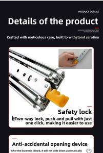 Glissières de <span class=keywords><strong>tiroir</strong></span> à roulement à billes robustes YUTOUMA 227 kg pour distributeur automatique de billets, fabricant chinois - Product Image 4