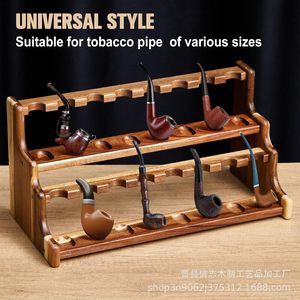 Estante de madera para pipas de fumar, de escritorio, con 4 niveles, para almacenamiento y exhibición. - Product Image 2