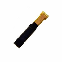 Jam tangan OLED 0.87x32 monokrom OLED LCD tampilan LCD I2C 128 inci