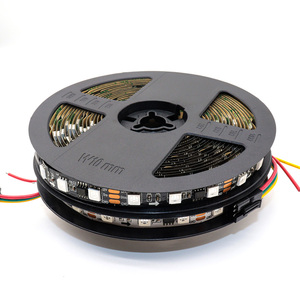 แถบไฟ <span class=keywords><strong>LED</strong></span> <span class=keywords><strong>RGB</strong></span> แบบแอดเดรสอัจฉริยะ DC12V 60 lede/m IP65/IP67ทองแดง PCB ระยะไกล/แอปควบคุมสำหรับสวนสนุกกลางแจ้ง - Product Image 2