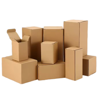Boîte d'expédition en carton ondulé recyclé de qualité supérieure, imprimée sur mesure, pour déménagement, stockage et emballage, vente en gros