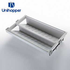 Unihopper – Meuble de rangement coulissant moderne à 2 niveaux avec fermeture amortie pour armoire, <span class=keywords><strong>placard</strong></span> et étagère à chaussures - Product Image 5