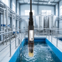 Électrode de surveillance du pH de l'eau industrielle RK500-12D, plage 0-14pH, pour la surveillance environnementale