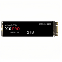 SSD M.2 NGFF 2TB Baru untuk Laptop dan Desktop, Kapasitas Disk Tunggal 2GB, Pasokan Langsung