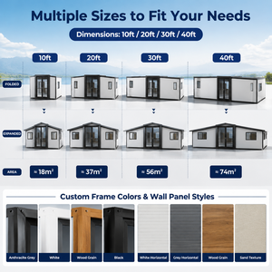 Nouvelle conception de maison extensible à double aile de 20 pieds et 40 pieds, maison préfabriquée modulaire avec maisonnette de luxe de 40 pieds pour <span class=keywords><strong>location</strong></span> Airbnb - Product Image 2