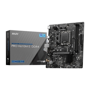 New MSI PRO H610M-S <b>DDR4</b> Gaming <b>Motherboard</b> Support 14th/13th CPU H610 <b>Motherboard</b> - Product Image 1