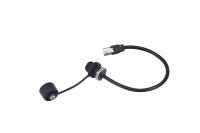 GIET M12 tipo incorporado hembra a macho tipo C cable impermeable M12 tipo C 1PCS conector de cubierta antipolvo