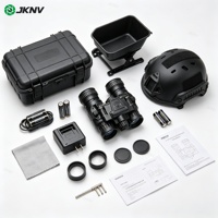 JKNV PVS31 Gen2+ Fom 1400-1800 P43 P45 Binokuler Perbesaran 1x Tahan Air 7 Tingkat Kecerahan Putih Hijau Opsional 1 Tahun