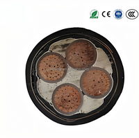 Câble d'alimentation souterrain à conducteur en cuivre, basse tension, isolé XLPE, gaine PE, blindé, sans halogène, ignifuge à faible émission de fumée