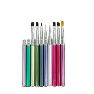 High Quality Beauty Nail Brush Set for Art <b>Kit</b> Nail <b>Gel</b> Brush for Metal with Nail Supplier - Product Image 1