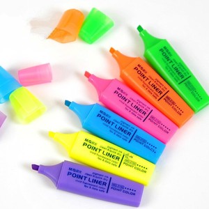 Marcador fluorescente de punta única Morning & Light Point Liner MG2150 para tomar notas de estudiantes - Product Image 2