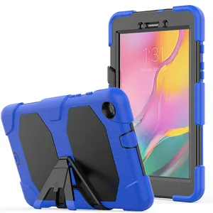 Siliconen Defender Case Voor Samsung Galaxy Tab Een 8.0 2019 T290 T295 Met Kickstand En Screen Protector