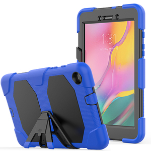 Funda protectora de silicona para <span class=keywords><strong>Samsung</strong></span> <span class=keywords><strong>Galaxy</strong></span> <span class=keywords><strong>Tab</strong></span> <span class=keywords><strong>A</strong></span> <span class=keywords><strong>8</strong></span>,0 <span class=keywords><strong>2019</strong></span> T290 T295 incorporada, soporte extraíble y protector de pantalla - Product Image 1