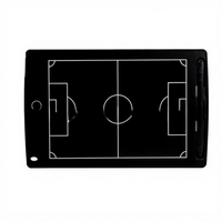 Tableau Tactique de Football Professionnel Effaçable Magnétique Électronique Format de Poche à Bords Droits pour Entraîneur