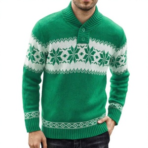 Pull-over de Noël 2024, cardigan unisexe, hiver, nouveau, premium, brillant, anti-rétrécissement, motif lettres, tricoté, personnalisé, pour homme - Product Image 3