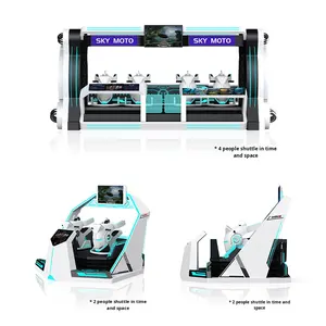 جهاز محاكاة ركوب الدراجات النارية والسينما الافتراضية 5D، محاكي طيران غامر متكامل مع استشعار الحركة، معدات ترفيهية تجارية - Product Image 4