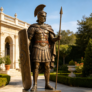 Statue grecque en fibre de verre de 80 pouces représentant un <span class=keywords><strong>soldat</strong></span> romain pour l'extérieur - Product Image 1