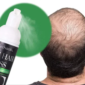 Etiqueta privada de crescimento de cabelo, tratamento de espuma para homens