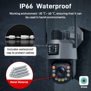 Cámara de Seguridad WiFi PTZ <span class=keywords><strong>ICSEE</strong></span> de Doble Lente y 8MP, Zoom Óptico de 20X, Cámara CCTV para Exteriores IP66 con Seguimiento Humanoide Automático y Asistencia Láser - Product Image 4
