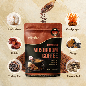 BSTBIO Paquetes de Empaque OEM 6 en 1, Mezcla Orgánica de Hongos con Sabor a <span class=keywords><strong>Ganoderma</strong></span> y Chaga, Café Instantáneo de Hongos - Product Image 3