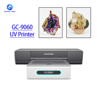Impresora UV Plana Compacta GC-9060UV 900x600mm, Máquina de Impresión UV de Formato Pequeño con Tinta Blanca y Barniz para Productos Personalizados