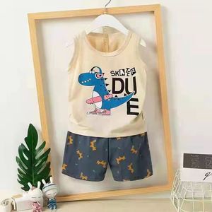 Nuevo Conjunto de Chaleco de Verano de Algodón Tejido para Niñas, Chaleco y Pantalones Cortos, 0-7 Años, Niños, Sin Mangas, Bebé - Product Image 6