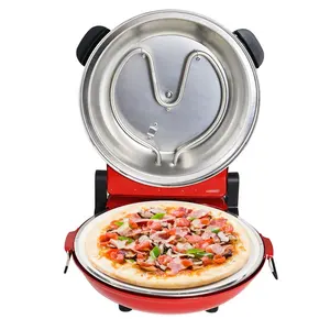 Fabricante de Pizza eléctrico, aparato antiadherente de Control superior e inferior, fácil de limpiar, superventas