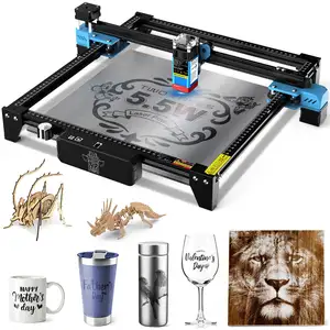 High Precision Fast Laser Cutter with Laser GRBL DIY Lazer Engraver Machine 300*300mm Area 5.5W Laser Cutting Machine DIODE