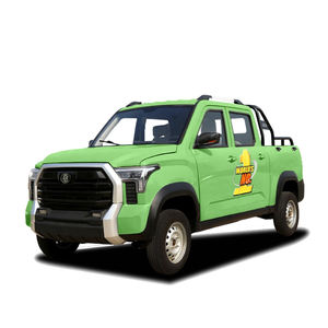 Mini camion électrique 4x4 fabriqué en Chine, économique, léger, traction arrière, sièges en cuir, toit métallique, caméra arrière, écran tactile unique - Product Image 1