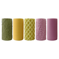 Cylindre bougie moules grand pilier géométrique savon fait main aromathérapie bricolage gouttes ornement moules en silicone