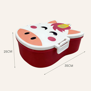 Boîte à lunch portable pour enfants Maisons, sans BPA, avec couvercle en PP, anti-fuite, multifonction, <span class=keywords><strong>bento</strong></span> avec conservation pour les repas scolaires - Product Image 3