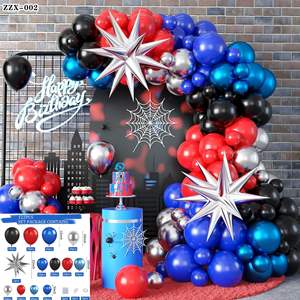 Kit Guirlande de Ballons Spider-Man Bio 2026, 109 Pièces, Super-Héros, Latex Asymétrique Moderne, Marque SHJY, Vente en Gros, Décoration de Fête d'<span class=keywords><strong>Anniversaire</strong></span> - Product Image 2
