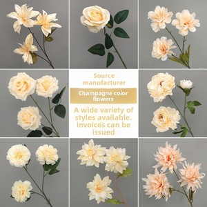 Fleurs artificielles en gros tons champagne - pour la décoration de mariage et l'aménagement des lieux |   Pour les fleuristes et les créateurs d'événements - Product Image 3