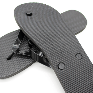 Tongs en caoutchouc pour hommes, pantoufles d'hôtel avec Logo personnalisé - Product Image 4