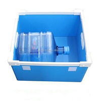 Récipient en plastique pliable PP ondulé Polionda personnalisé Pradan Case transportant la boîte de rangement avec poignées pour une grande partie